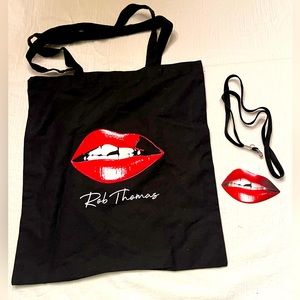 COPY - Rob Thomas Chip Tooth Smile 2019 Tour Tote Bag & Lanyard Bundle